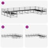 vidaXL Ensemble de canap&eacute;s d'ext&eacute;rieur 10 pcs Naturel