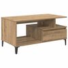 vidaXL Table basse Ch&ecirc;ne artisanal 90 x 49 x 45 cm Bois d'ing&eacute;nierie