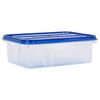 vidaXL R&eacute;cipients de stockage des aliments avec couvercles 16 pcs PP