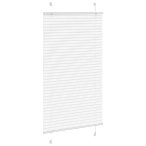 vidaXL Store pliss&eacute; blanc 70x150 cm largeur du tissu 69,4 cm polyester