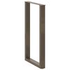 vidaXL Pieds de table de bar en forme de U, 2 pi&egrave;ces, acier naturel, 60 x (100-101) cm