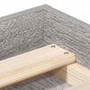 vidaXL Cadre de lit sans matelas sonoma gris 140x200 cm