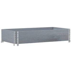 vidaXL Jardini&egrave;re gris 100x50 cm bois massif de pin