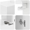 vidaXL Meuble TV 8 pcs Blanc brillant