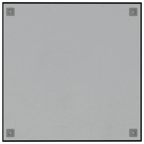 vidaXL Tableau noir magn&eacute;tique mural noir 60x60 cm verre tremp&eacute;