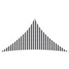 vidaXL Voile d'ombre 5 x 5 x 5 m HDPE Triangulaire Anthracite et blanc