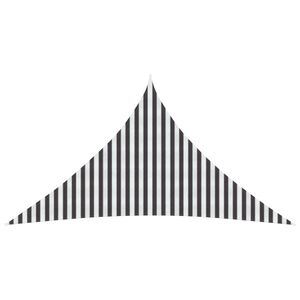 vidaXL Voile d'ombre 5 x 5 x 5 m HDPE Triangulaire Anthracite et blanc