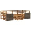 vidaXL Ensemble de canap&eacute;s d'ext&eacute;rieur 7 pcs Naturel