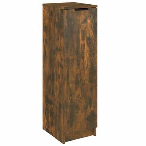 vidaXL Meuble &agrave; chaussures Ch&ecirc;ne fum&eacute; 30x35x100 cm Bois d'ing&eacute;nierie