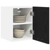 vidaXL Armoire suspendue 2 pcs Ch&ecirc;ne noir et Blanc 30 x 31 x 40 cm