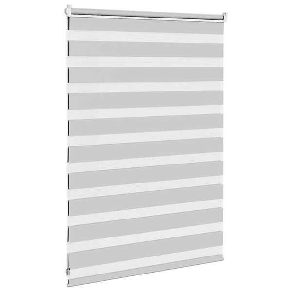 vidaXL Store z&egrave;bre gris clair largeur du tissu 105,9 cm polyester