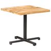 vidaXL Table de bistro Carr&eacute;e 80x80x75 cm Bois de manguier brut