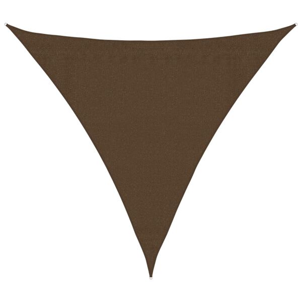 vidaXL Voile d'ombrage 160 g/m&sup2; Marron 3,6x3,6x3,6 m PEHD