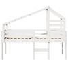 vidaXL Lit haut sans matelas blanc 90x190 cm bois de pin massif