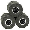 vidaXL Rouleaux de pon&ccedil;age 3 pcs Noir 12 x 12 x 10 cm