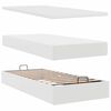 VidaXL Cadre de lit ottoman avec matelas blanc 80x200 cm similicuir