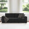 vidaXL Canap&eacute; &agrave; 3 places Noir 220x78x84 cm Velours