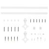 vidaXL Porte coulissante Blanc 93 x 202 cm Pin massif