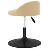 vidaXL Tabouret de massage Cr&egrave;me Velours