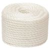 vidaXL Corde de travail Blanc 16 mm 250 m polypropyl&egrave;ne