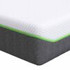 vidaXL Matelas Moyennement doux 120 x 200 cm Blanc et Gris