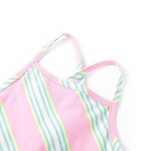 Robe pour enfants avec cordon de serrage sans manches rose 140
