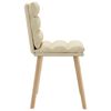 vidaXL Chaises &agrave; manger lot de 4 cr&egrave;me tissu