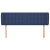 vidaXL T&ecirc;te de lit avec oreilles Bleu 147x23x78/88 cm Tissu