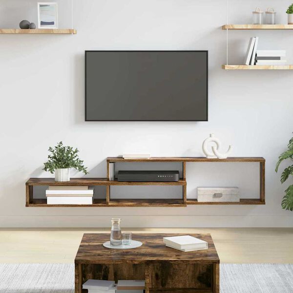 vidaXL SupportmuralpourTV 150x25x28,5cm Bois d'ing&eacute;nierie