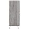 vidaXL Buffet Sonoma gris 34,5x34x90 cm Bois d'ing&eacute;nierie