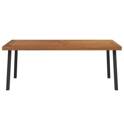 vidaXL Table de jardin 200x100x75 cm bois d'acacia solide