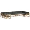 vidaXL Ensemble de canap&eacute;s d'ext&eacute;rieur 10 pc Blanc et anthracite