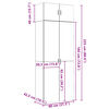 vidaXL Armoire de rangement ch&ecirc;ne sonoma 80x42,5x225 cm
