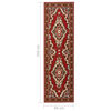 vidaXL Tapis BCF Rouge oriental 60x250 cm