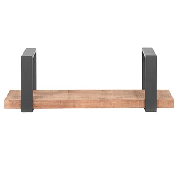 LABEL51 &Eacute;tag&egrave;re murale Slam 60x23x20 cm M Bois/Acier br&ucirc;l&eacute;