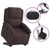 vidaXL Fauteuil inclinable marron fonc&eacute; tissu