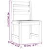 vidaXL Ensemble &agrave; manger de jardin 5pcs Bois de teck massif