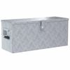 vidaXL Bo&icirc;te en aluminium 76,5 x 26,5 x 33 cm Argent&eacute;