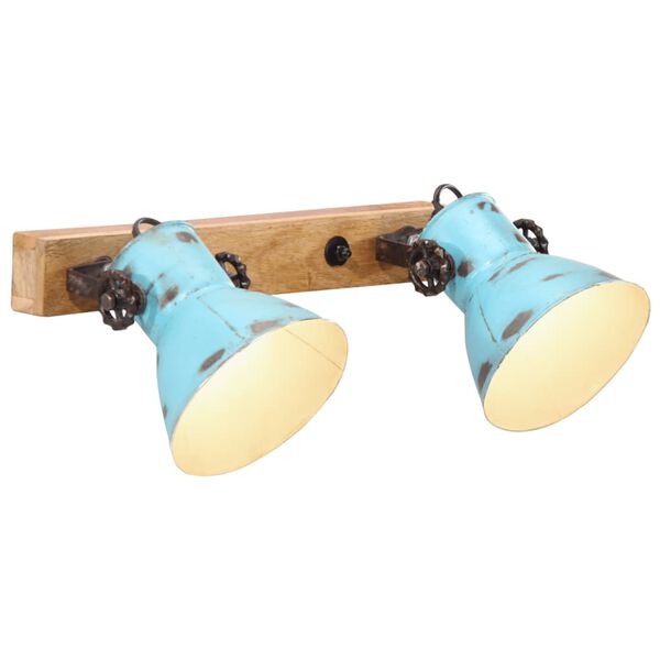 vidaXL Lampe murale 25 W bleu d&eacute;lav&eacute; 45x25 cm E27
