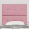 vidaXL T&ecirc;te de lit avec des lumi&egrave;res &agrave; LED Rose 100 cm Velours