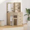 vidaXL Table de Toilette avec tiroir 2 pcs Marron 50 x 41 x 135 cm