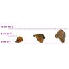 vidaXL Pierres de Jardin Marron 12 cm Verre