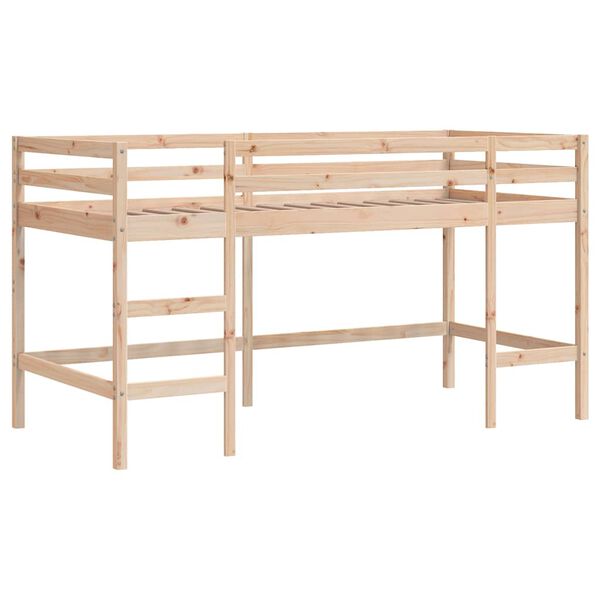 vidaXL Lit mezzanine d'enfants sans matelas avec &eacute;chelle 90x190 cm