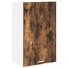 vidaXL Armoire suspendue Ch&ecirc;ne fum&eacute; et Blanc 50 x 31 x 80 cm
