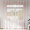 vidaXL Rideaux en voile avec &oelig;illets 2 pcs rose clair 140x225 cm