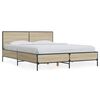 vidaXL Cadre de lit sans matelas ch&ecirc;ne sonoma 140x190 cm
