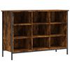 vidaXL Armoire &agrave; chaussures ch&ecirc;ne fum&eacute; 100x35x70 cm bois d'ing&eacute;nierie