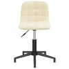 vidaXL Chaise pivotante de salle &agrave; manger Cr&egrave;me Velours