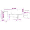 vidaXL Salon de jardin 2 pcs bois massif douglas