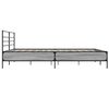 vidaXL Cadre de lit sans matelas sonoma gris 200x200 cm
